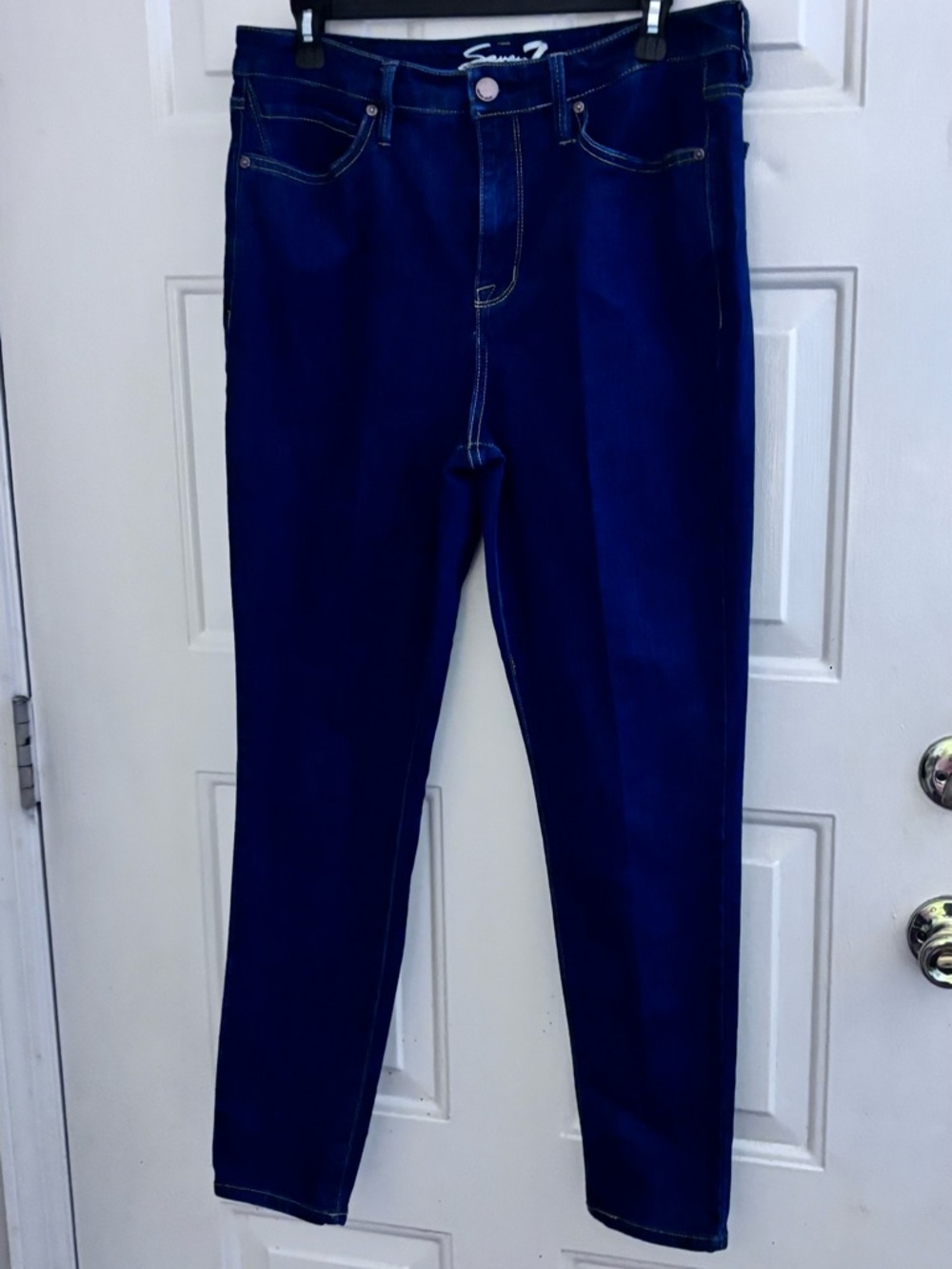 Seven7 Deep Blue Skinny Stretch Jeans
